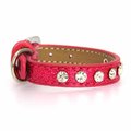 Mansbestfriend Clear Crystal Puppy Ice Cream Dog CollarPink 10 in. MA938033